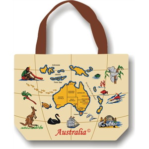 Bag Large With Australia Map